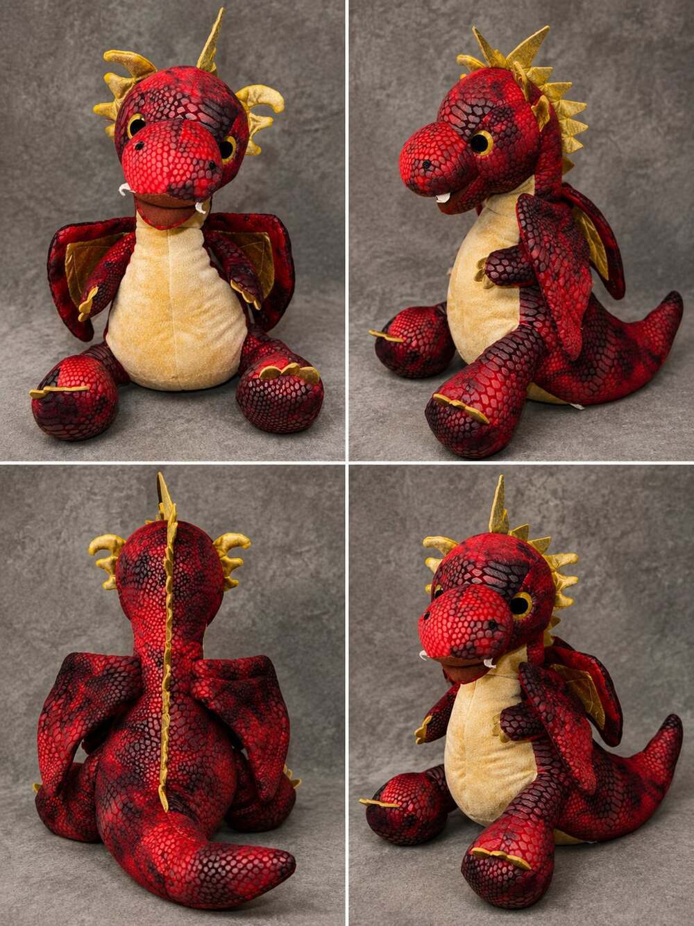 Hug Me Light-Up and Roaring Red Dragon Plush Stuffed Animal